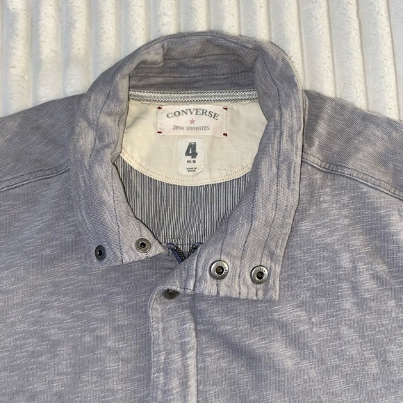 Vintage Mens John Varvatos X Converse Track Jacket Gray Size XL - Picture 3 of 10